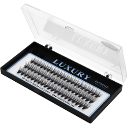 Luxury Lashes Extreme Volume 2C 11mm | Podwójne, jedwabne kępki rzęs