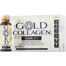Gold Collagen Hairlift Liquid Supplement 50 ml x 10 | Kolagen do picia poprawiający kondycję włosów, skóry i paznokci