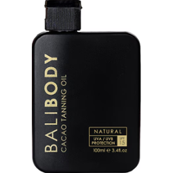Bali Body Cacao Tanning Oil SPF15 | Kakaowy olejek do opalania z SPF