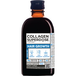 Gold Collagen Superdose Hair Growth 300 ml | Suplement diety wspierający naturalny cykl wzrostu włosów