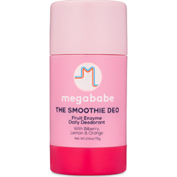 Megababe The Smoothie Deo Fruit Enzyme Daily Deodorant 75 g | 100% naturalny, wegański dezodorant do codziennego stosowania