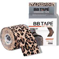 BB Tape Standard Pattern Leopard | Taśma do kinesiotapingu z bawełny, wzór panterki