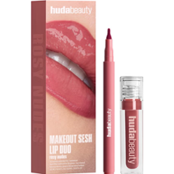 Huda Beauty Rosy Nude - Makeout Sesh Lip Kit | Zestaw do makijażu ust w odcieniu różowego nude