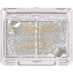 Canmake Jewerly Shadow Veil in 01 Innocent Crystal | Błyszczący cień do powiek w srebrnym odcieniu