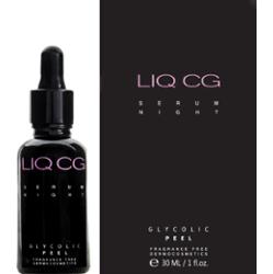 LIQ CG - Serum Night 7% Glycolic PEEL, Serum wygładzające na noc - peeling, 30ml