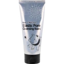Elizavecca - Elastic Pore Cleansing Foam, 120ml - oczyszczająca i zwężająca pory pianka do mycia twarzy z aktywnym węglem