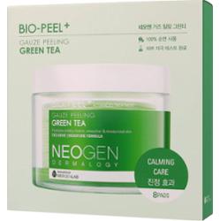 Neogen Dermalogy Bio-Peel+ Gauze Peeling Green Tea złuszczające płatki do twarzy do rozjaśnienia i nawilżenia 8 szt.
