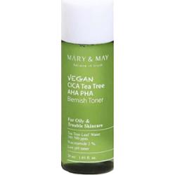 Mary&May - (Mini) Vegan CICA Tea Tree AHA PHA Blemish Toner, 30ml - wegański tonik z kwasami mini