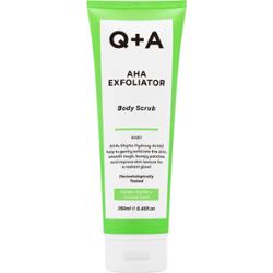 Q+A - AHA Exfoliator Body Scrub, 250ml - Wygładzający peeling do ciała z kwasami AHA