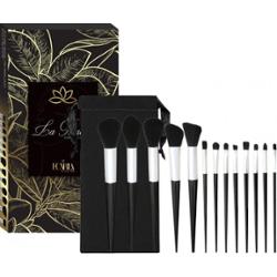 ECARLA - Zestaw pędzli do makijażu 13 szt, czarny