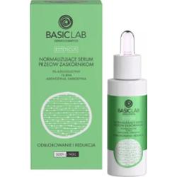 BasicLab NORMALIZUJĄCE SERUM PRZECIW ZASKÓRNIKOM Z 5% AZELOGLICYNY I 1% BHA 30ML Pielęgnacja Anti-Acne 30 ml