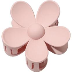 ECARLA - Spinka do włosów klamra XL kwiat RÓŻOWA