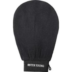SISTER YOUNG - Nova Body Glov Black, Złuszczająca rękawica do peelingu ciała, Czarna