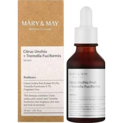 Mary&May - Citrus Unshiu + Tremella Fuciformis Serum, 30ml - rozjaśniające serum do twarzy