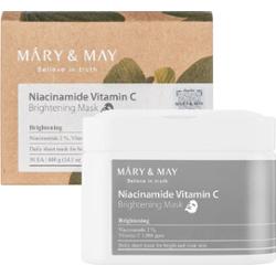 Mary&May Niacinamide Vitamin C Brightening Mask | Zestaw 30 maseczek w płachcie o działaniu rozjaśniającym