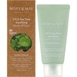 Mary&May - CICA TeaTree Soothing Wash off Pack, 30g - oczyszczająca maska z glinką