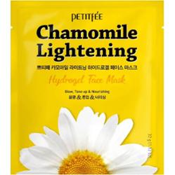 Petitfee - Chamomile Lightening Hydrogel Face Mask, 32g - rozświetlająca maska w płachcie