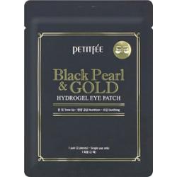Petitfee - Black Pearl & Gold Hydrogel Eye Patch, 1 szt. - hydrożelowe płatki pod oczy