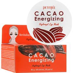 Petitfee - Cacao Energizing Hydrogel Eye Mask, 60szt. - hydrożelowe płatki pod oczy
