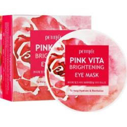 Petitfee - Pink Vita Brightening Eye Mask, 60 szt. - rozjaśniające płatki pod oczy