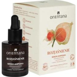 ORIENTANA - Ampułka Serum Rozjaśniające Ashwagandha Witamina C Kwas Traneksamowy, 30ml