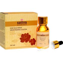 SATTVA - Rose Gold Oil Face Serum, Serum Różane ze Złotem, 15ml