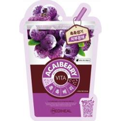 MEDIHEAL - Vita Acaiberry Mask maska energetyzująco- tonizująca z jagodami acai, 20ml
