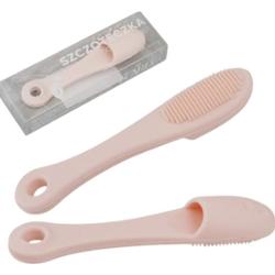 ECARLA - Silikonowa szczoteczka do peelingu ust i nosa, 10,5 x 2,5 cm