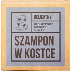 CZTERY SZPAKI - Delikatny szampon do włosów w kostce, 75g