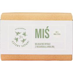 CZTERY SZPAKI - Mydło Miś z wegańską lanoliną, delikatne, 110g