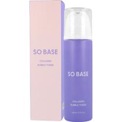 SO BASE - Collagen Bubble Toner, 140ml - rozświetlający tonik w piance z kolagenem i peptydami