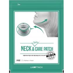 Wooshin Labottach - Neck & chin care patch, 2szt - plaster do pielęgnacji szyi i podbródka
