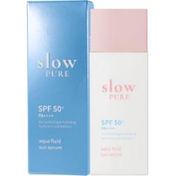 Slowpure - Aqua Fluid Sun Serum SPF50+ PA++++, 50ml - lekkie serum przeciwsłoneczne