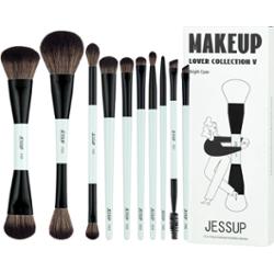 Jessup - Duo-End Brush Versatility Collection, 14/10 szt. - zestaw dwustronnych pędzli do makijażu twarzy i oczu błękitnych