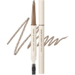 CLIO - Sharp So Simple Brow Pencil #02 Ash Brown, 0.18g - kredka do brwi w odcieniu popielatego brązu