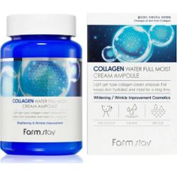 FARMSTAY - Collagen Water Full Moist Cream Ampoule, 250 ml - kolagenowa ampułka do twarzy