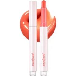 Peripera - Heart Jam Glow Lip #01 Peach Fondue, 1.4g - błyszcząca nawilżająca pomadka brzoskwiniowo-beżowa