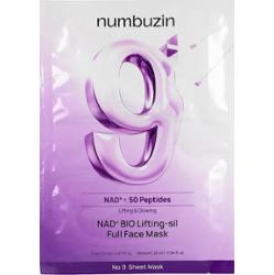 Numbuzin - No.9+ NAD+ Bio Lifting-sil Full Face Mask, 48 ml - lliftingująca maska do twarzy