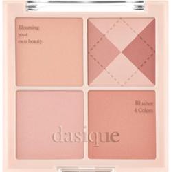 Dasique - Blending Mood Cheek #04 Beige Knit, 11.4g - paleta ciepłych róży do policzków w odcieniach beżowo-brzoskwiniowych
