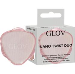 GLOV - Nano Twist Duo, 1 szt - pumeks i depilator z nano szkła 2w1