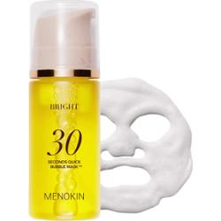 MENOKIN - 30 Seconds Quick Bubble Mask BRIGHT, 95 ml - rozjaśniająca maska bąbelkowa do twarzy