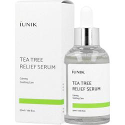 iUNIK - Tea Tree Relief Serum, 50 ml - kojące serum do twarzy