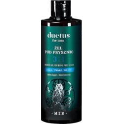 DUETUS - FOR MEN Shower Gel For Body, Face & Hair, 300 ml - nawilżający żel pod prysznic 3w1