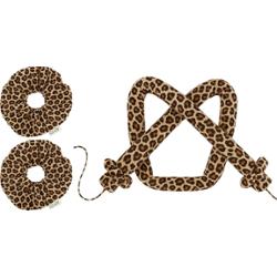 GLOV - Coolcurl Satin Heatless Hair Curling Tool, Cheetah - zestaw do kręcenia włosów na zimno