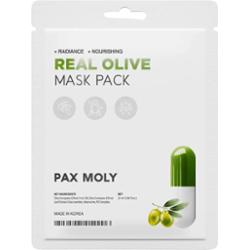 PAX MOLY - Real Olive Mask Pack, 25 ml - nawilżająco-łagodząca maska do twarzy w płachcie