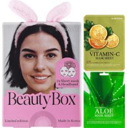 BARONESS - Beauty Box Limited Edition, 2x Sheet Mask & Headband - zestaw Beauty Box: opaska + 2 maski