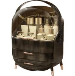 ECARLA - Grafitowy organizer na kosmetyki, biżuterię i inne akcesoria do pielęgnacji, 1 szt