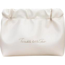 ECARLA - Biała kosmetyczka w formie saszetki z ekoskóry, 1 szt