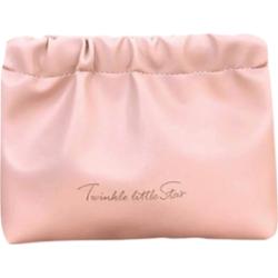 ECARLA - Różowa kosmetyczka w formie saszetki z ekoskóry, 1 szt