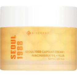 K-SECRET - SEOUL 1988 Capsule Cream: Niacinamide 5% + Yuja, 50 ml - nawilżająco-rozświetlający krem kapsułkowy do twarzy